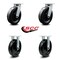 Service Caster 8 Inch Kingpinless Phenolic Wheel Swivel Caster Swivel 2 Rigid SCC, 2PK SCC-KP30S820-PHR-2-R-2 - alternate 3